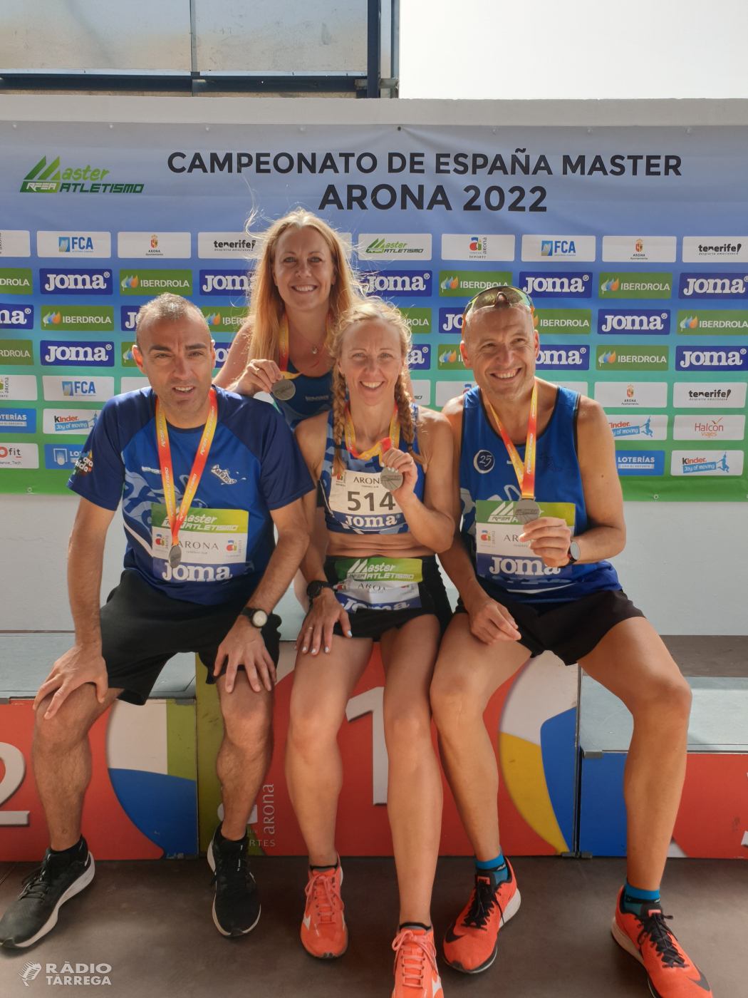 Josep Ramon Sanahuja plata en relleus mixtes 4X100 al campionat d'Espanya Màster