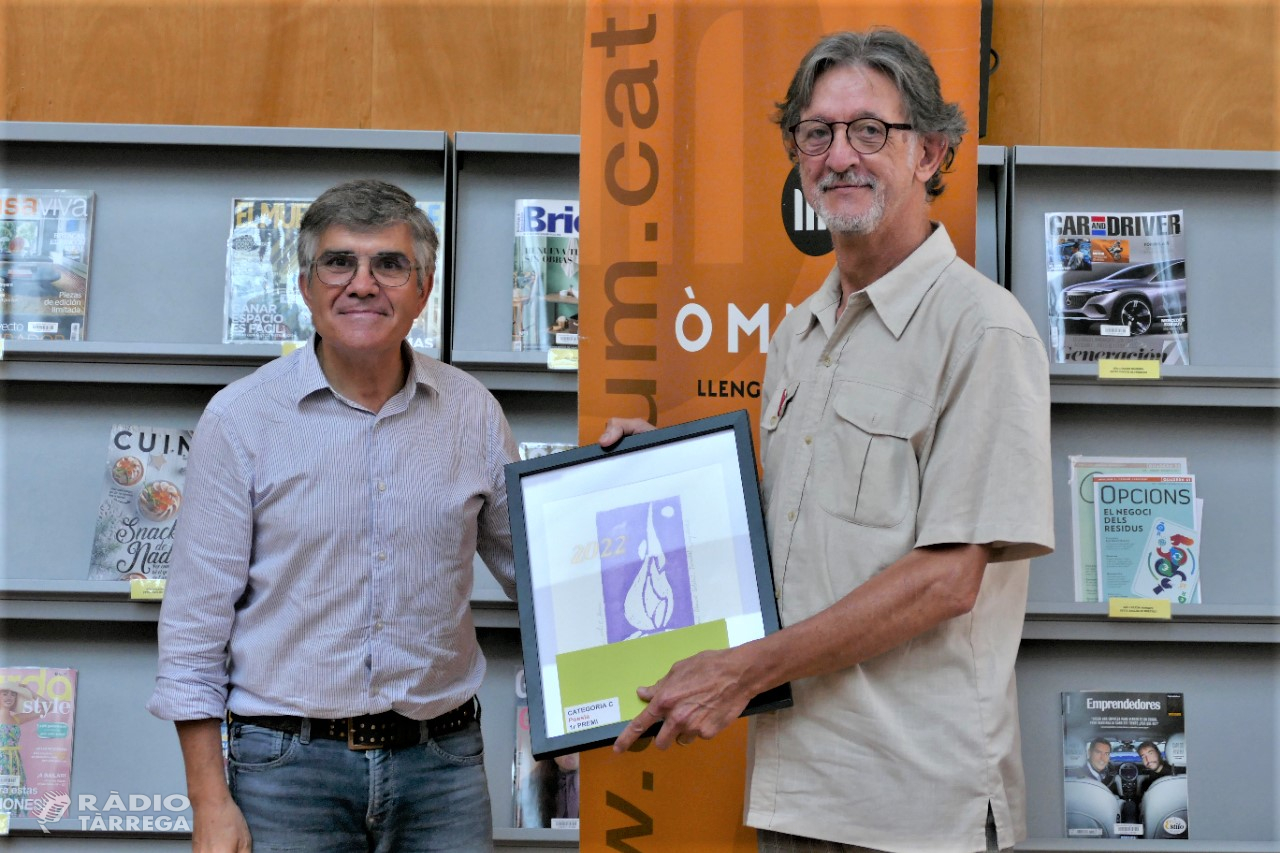 El poeta de Tàrrega Albert Claramont guanya el Premi literari Solstici de poesia de Taradell