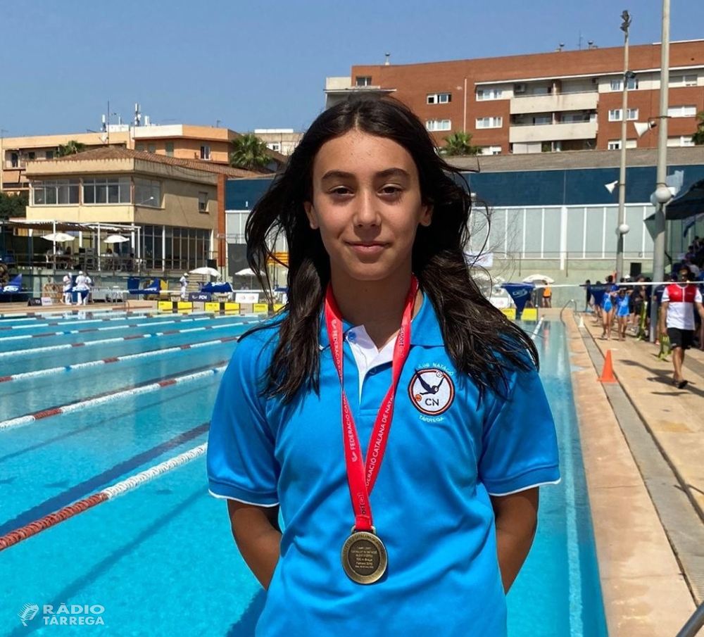 4 medalles per a Noa Priego del Club Natació Tàrrega en el Campionat de Catalunya Aleví