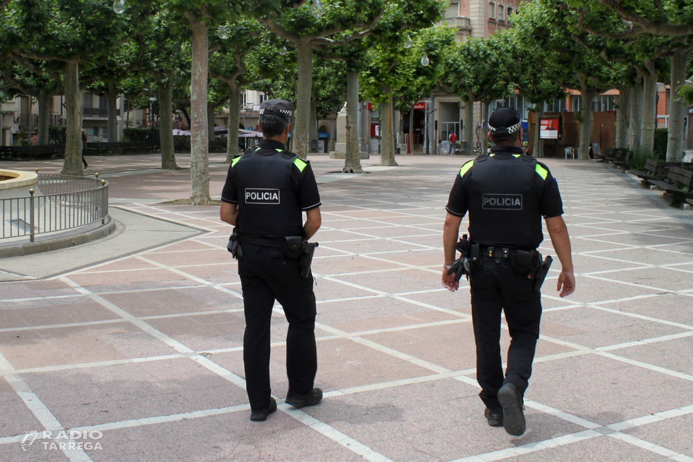 La Policia Local de Tàrrega i els Mossos d’Esquadra intensifiquen la vigilància per evitar furts a la via pública