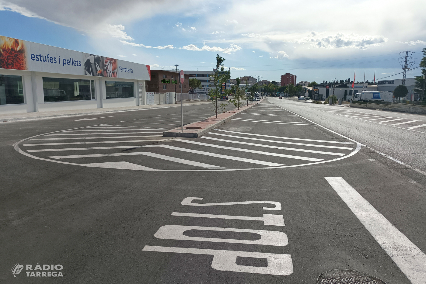Tàrrega ultima la urbanització d’un nou tram de l’avinguda de Cervera, un dels principals accessos de la ciutat