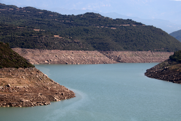 Les reserves d'aigua als pantans de la conca de l'Ebre cauen al 46%, per sota del mínim dels últims cinc anys