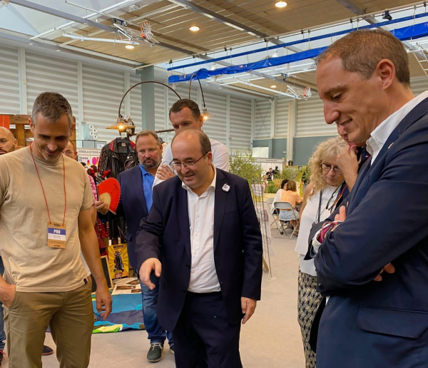 El Ministre Miquel Iceta visita FiraTàrrega 2022