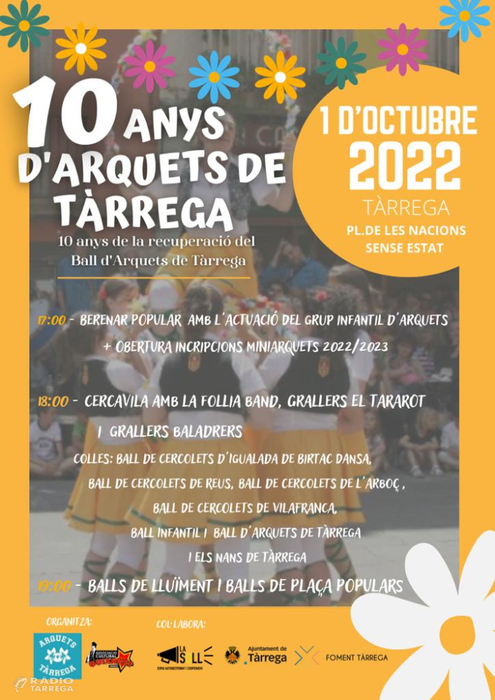 Les Arquets de Tàrrega celebren 10 anys de la recuperació del ball popular