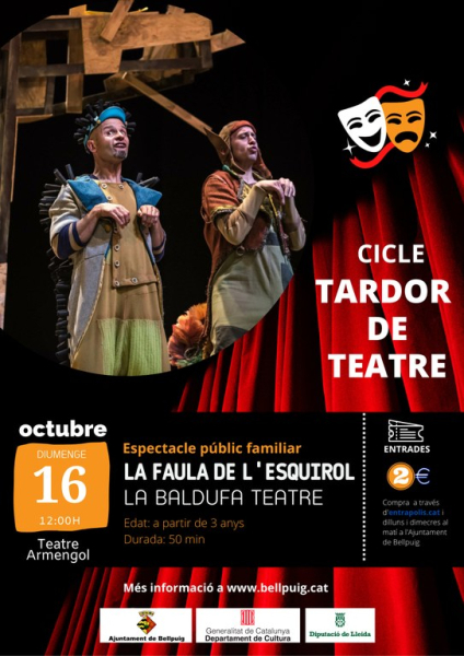 Bellpuig presenta un cicle de tardor de teatre