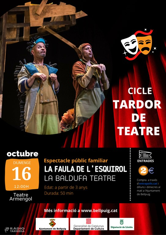 Bellpuig presenta un cicle de tardor de teatre