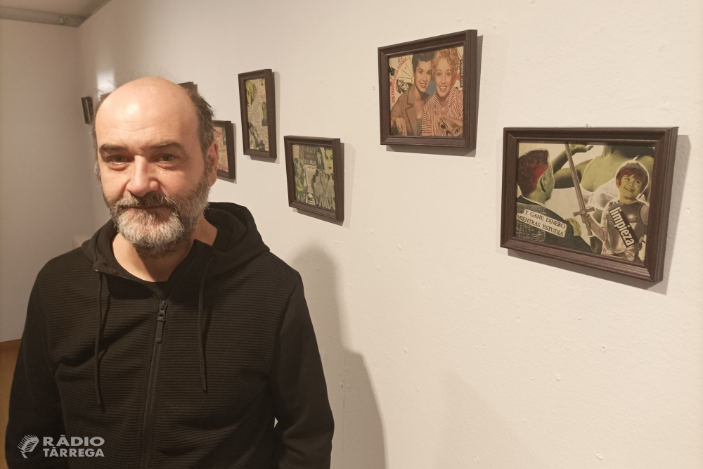 La Sala Marsà de Tàrrega inaugura una exposició de collages de l’artista local Xavier Fonoll