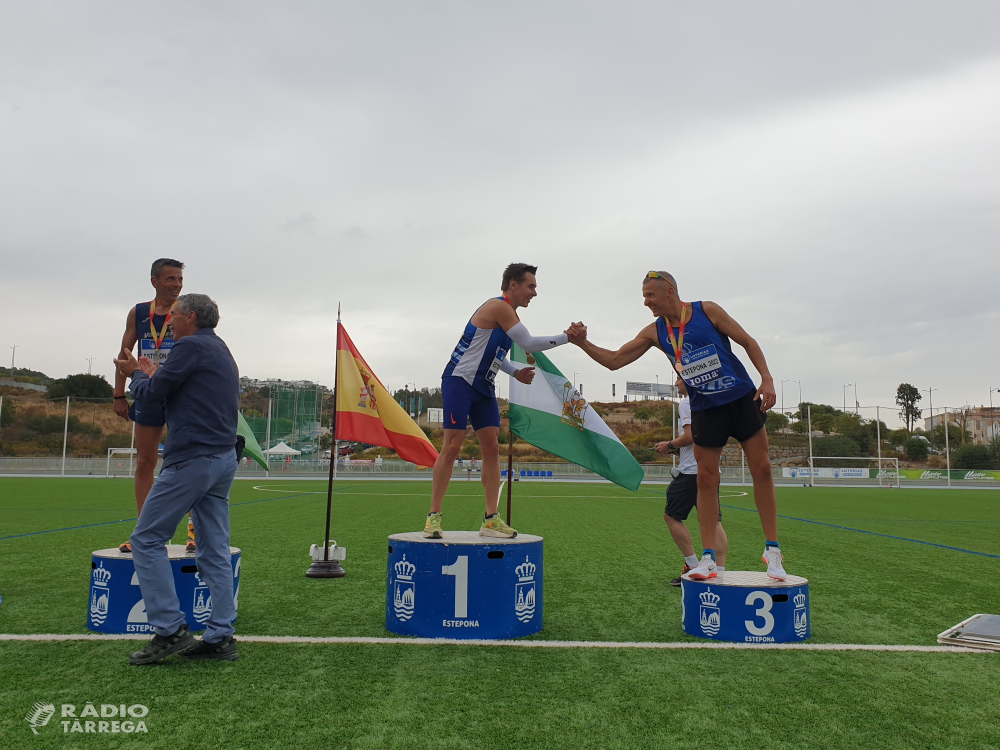 L’atleta Targarí Josep Ramon Sanahuja aconsegueix la medalla de bronze al campionat d’Espanya de Milla