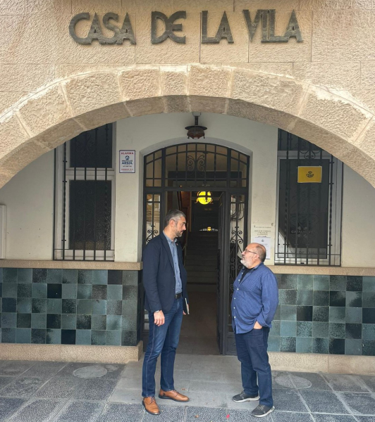 El Delegat del Govern a Lleida, Bernat Solé, es reuneix amb l’alcalde de Vilagrassa