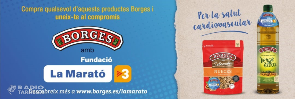 Borges col·labora amb la 'Fundació la Marató de TV3'