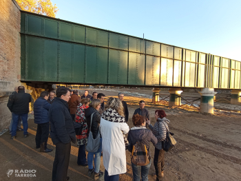 Finalitzen les obres per rebaixar les terres sota el Pont de Ferro d'Agramunt i millorar el risc d'inundabilitat el riu Sió en aquest punt