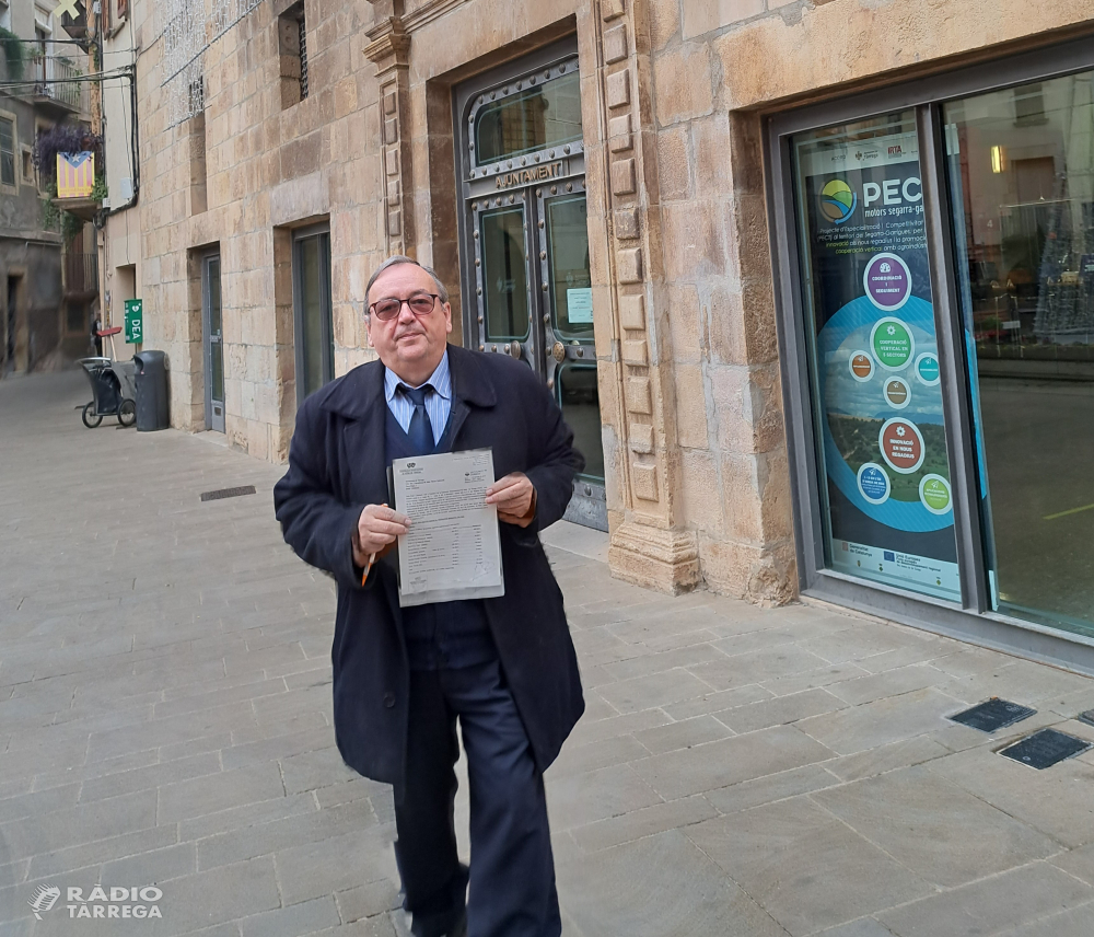 La FAVT presenta al·legacions al pressupost municipal de Tàrrega de 2023