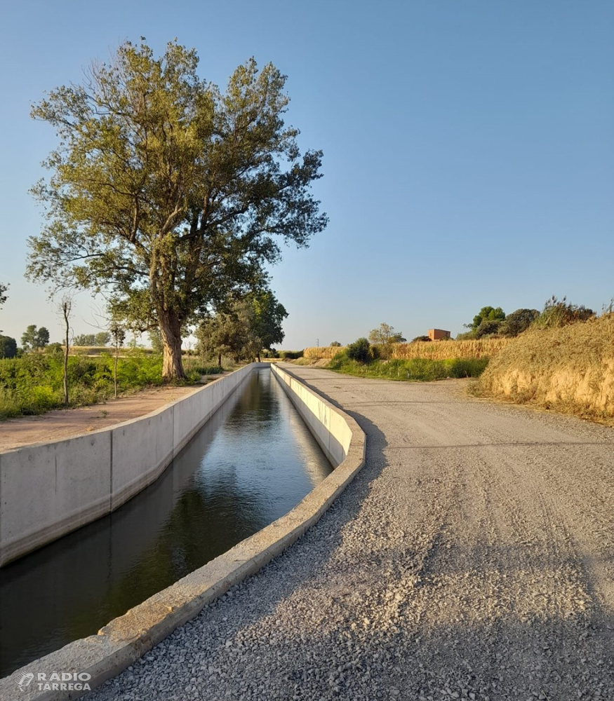 La Comunitat General de Regants del Canals d’Urgell presenta dilluns a Penelles un ‘tram pilot’ que mostra com seran el Canals d’Urgell un cop feta la modernització