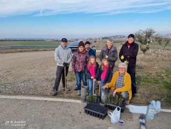 GEMA de Tàrrega planta llavors i reforesta els terrenys erms de l'entorn del Canal Segarra - Garrigues