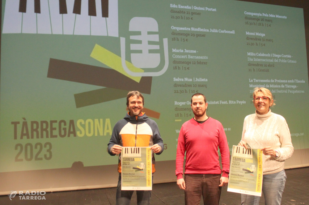 El cicle Tàrrega Sona 2023 aplegarà destacats noms de l’escena musical catalana