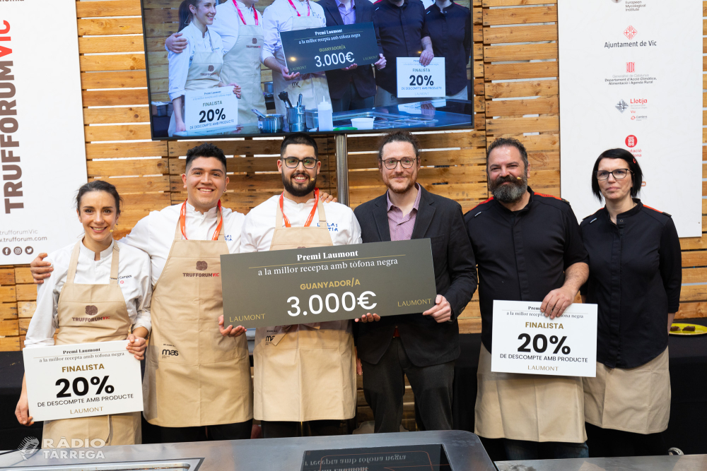 Ricardo Pina guanya el premi de l'empresa targarina Laumont a la millor recepta amb tòfona negra del 2023