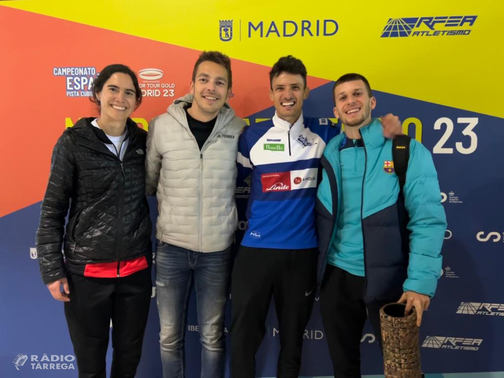 Els atletes targarins Xavi Badia i Arnau Monné participen en el Campionat d'Espanya Absolut celebrat a Madrid