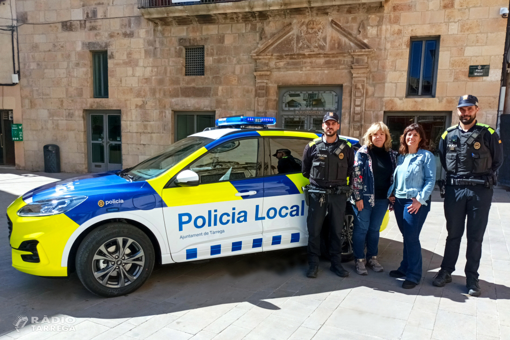 La Policia Local de Tàrrega estrena el seu primer vehicle logotipat segons els nous estàndards europeus