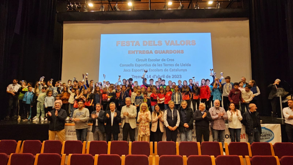 El CEACA Tàrrega premiat a la Festa dels Valors del circuit de cros lleidatà