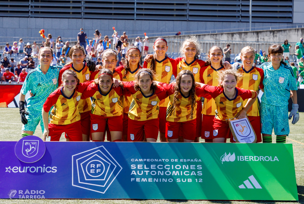 La futbolista targarina Tanit Mayora, campiona d'Espanya amb la selecció catalana sub-12