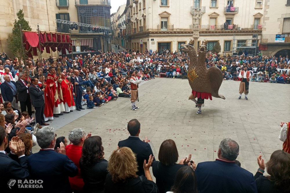La Festa Major de Tàrrega viu una lluïda jornada de cultura popular en honor a les Santes Espines