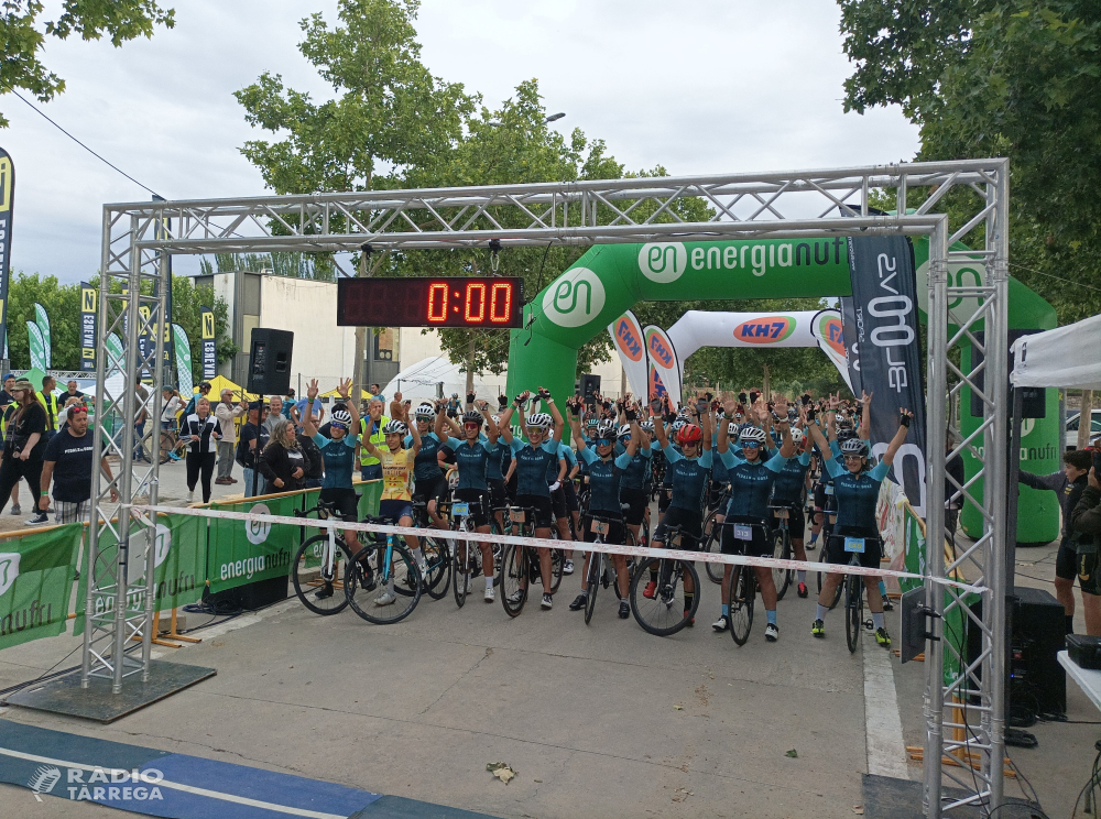 Unes 300 ciclistes participen a la marxa cicloturista Pedals de Dona - Ciutat de Tàrrega
