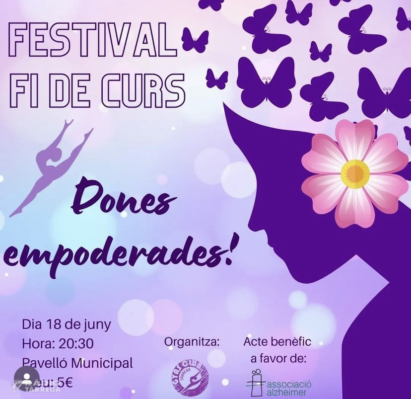 El Gyas Club de Tàrrega celebra aquest diumenge 18 de juny el festival Dones Empoderades en benefici de l'Associació Alzheimer