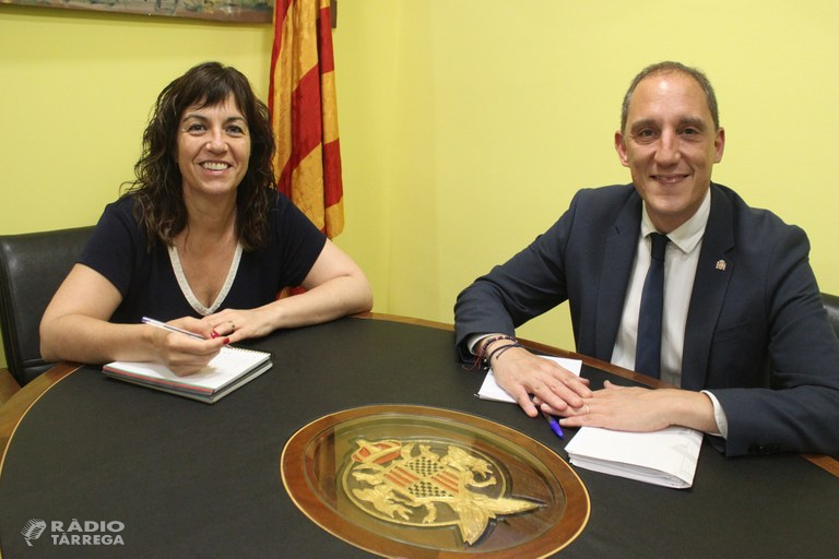 Reunió de treball de l'alcaldessa Alba Pijuan Vallverdú amb el subdelegat del Govern a Lleida, José Crespín
