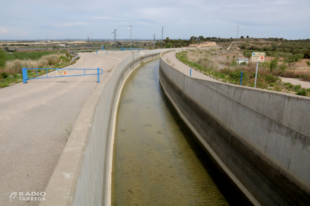 El Govern assumeix l'explotació del canal Segarra-Garrigues