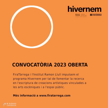 S’obre el termini de presentació de propostes escèniques de FiraTàrrega 2024 per als programes Hivernem i Suport a la Creació