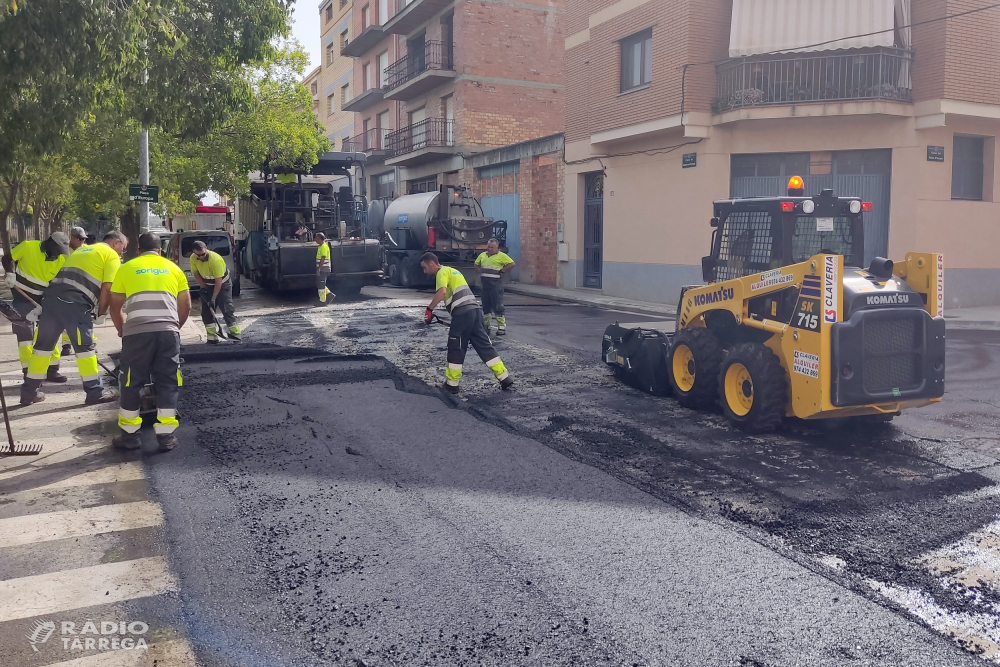 L'Ajuntament de Tàrrega du a terme una nova fase de renovació de paviments en carrers