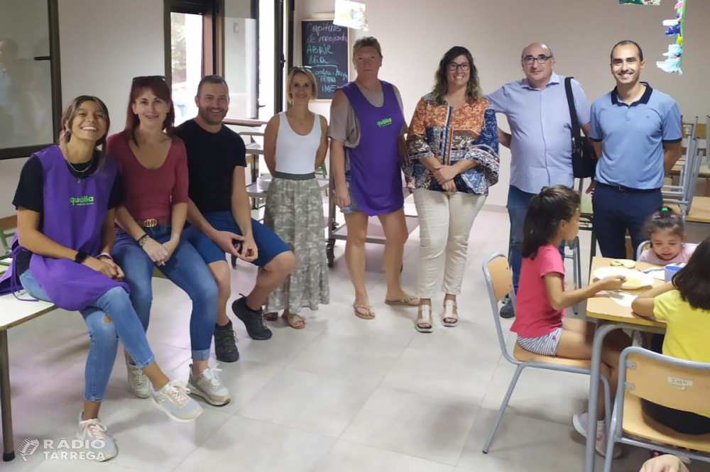 El Consell Comarcal de l’Urgell renova l’adjudicació dels menjadors escolars amb la cooperativa social Lleure Quàlia