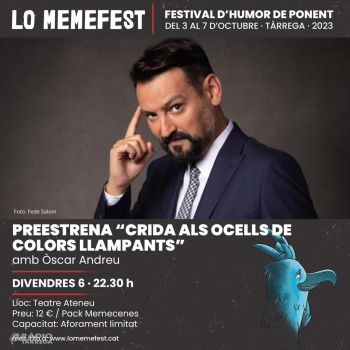 Lo Memefest ja ha venut més de 1.200 entrades i té les últimes disponibles per Òscar Andreu