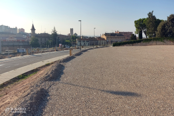 Tàrrega habilita una nova àrea d’estacionament prop de la via del tren davant l’imminent inici de les obres de la nova estació d’autobusos