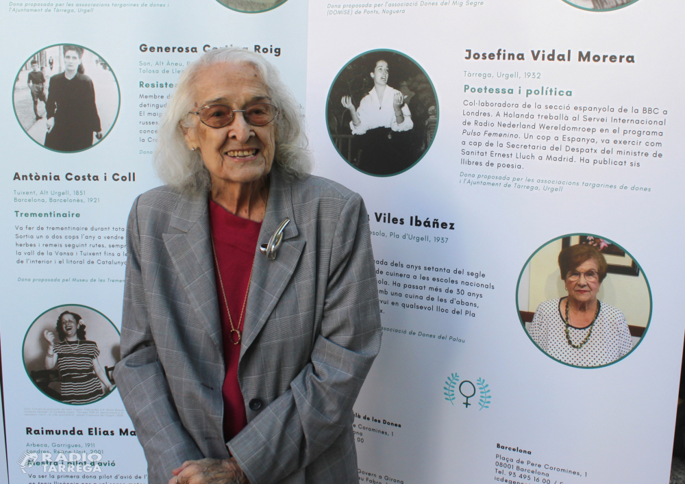 Mor la poeta, política i activista targarina Josefina Vidal Morera amb 91 anys
