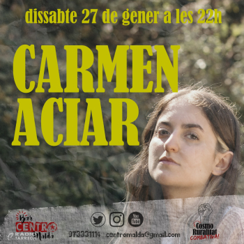 La cantautora Carmen Aciar presenta a Maldà el seu disc en solitari 'Historias mías'