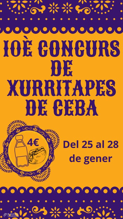 Agramunt celebra el 10è Concurs de tapes de Ceba, un dels actes d'inici del Carnaval