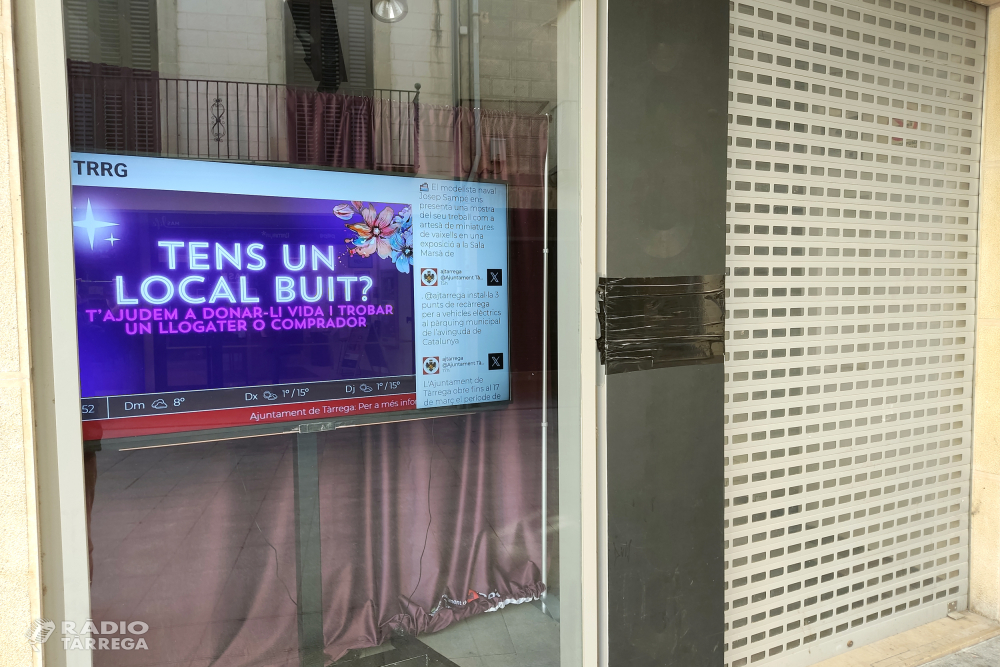 L’Ajuntament de Tàrrega desenvoluparà un pla de mesures per a la revitalització dels locals comercials buits