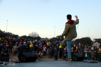 Els pagesos del tall de l'A-2 a Tàrrega celebren un concert per "agrair" la paciència de la gent durant els 4 dies de protesta