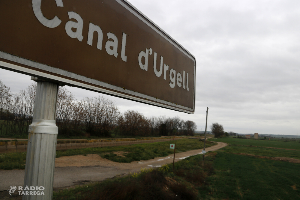 Arrenca la campanya del canal d'Urgell amb poca demanda dels regants gràcies a les pluges