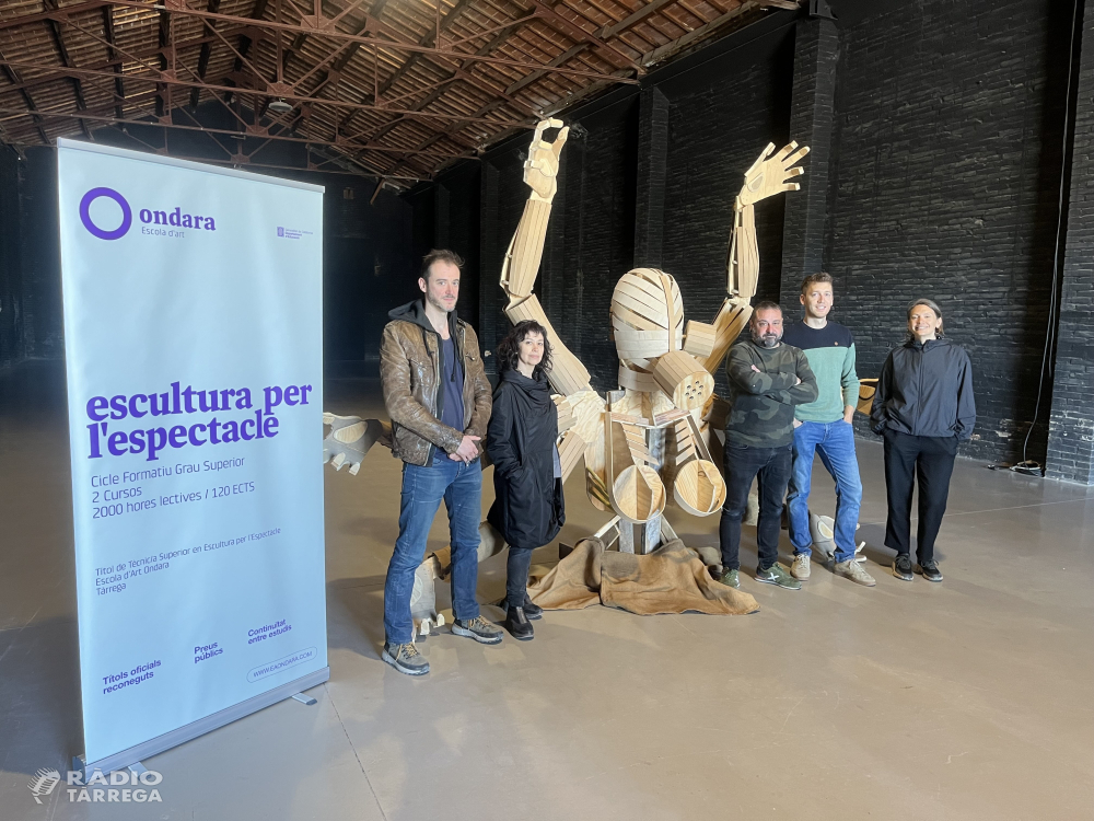 FiraTàrrega i l’Escola d'Art Ondara inicien una col·laboració de professionalització del Grau Superior d’Escultura per a l’espectacle