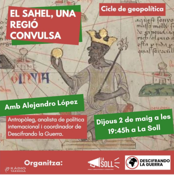 La Soll reflexionarà sobre la situació del Sahel amb Alejandro López