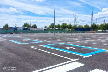 Finalitzen les obres del nou aparcament del CAP de Tàrrega, que compta amb 113 places d'estacionament