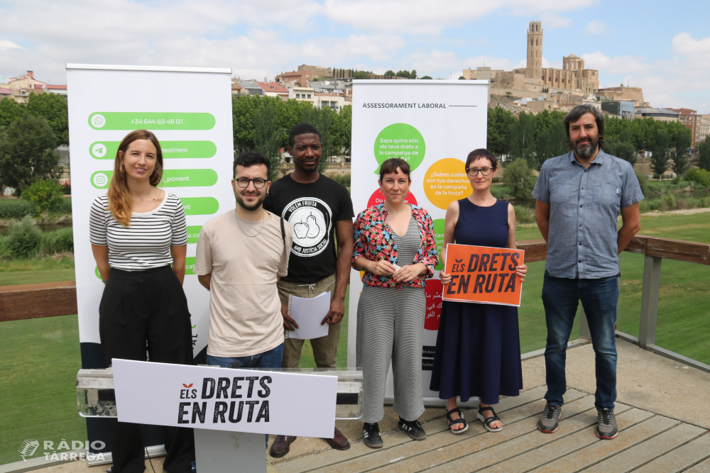 Posen en marxa un punt mòbil d'informació i assessorament laboral per a temporers de la campanya agrària a Ponent