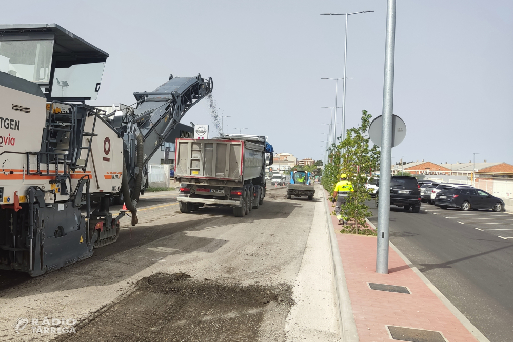 L’Ajuntament de Tàrrega ultima les obres de reforma de l’avinguda de Cervera, porta est del nucli urbà