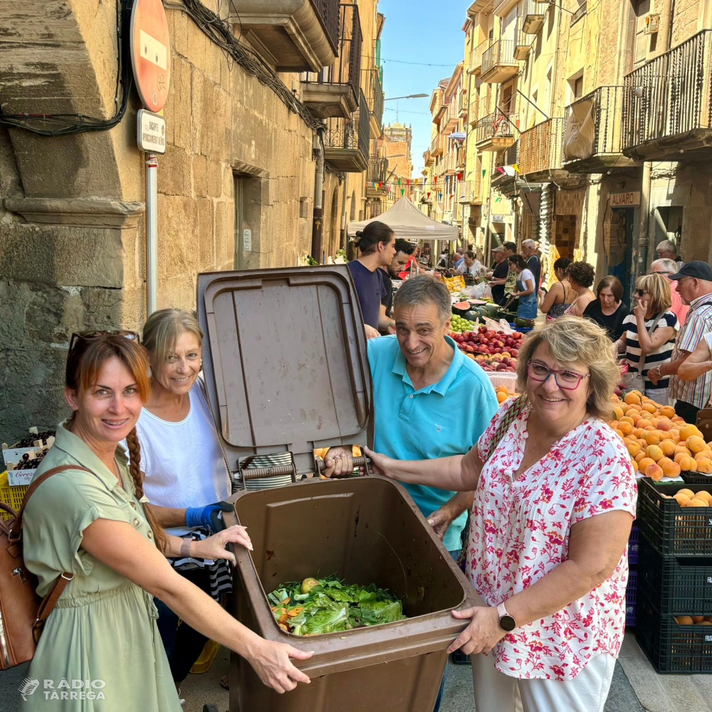 Comença la recollida Porta a Porta al mercat setmanal de Tàrrega