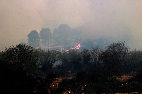 Els Bombers confien en estabilitzar en les pròximes hores l'incendi de Ciutadilla, que ha afectat més de 200 hectàrees