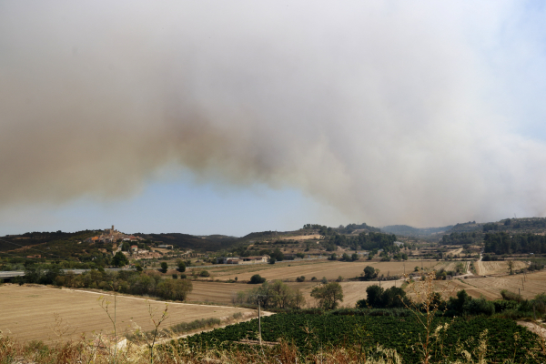 Estabilitzat l'incendi de Ciutadilla, que ha afectat més de 200 hectàrees