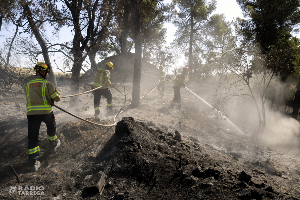 Els Bombers donen per controlat l'incendi de Ciutadilla