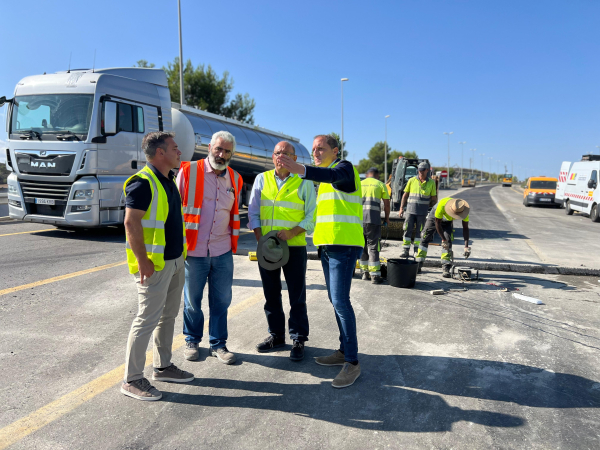 Transports reprèn les obres de reforma del ferm a l’A-2, a l’alçada de Cervera